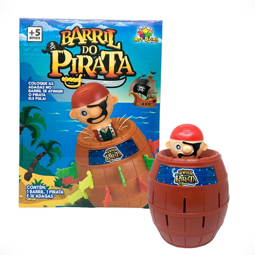 Jogo de mesa Barril pirata Grande Art Brink ZFT135