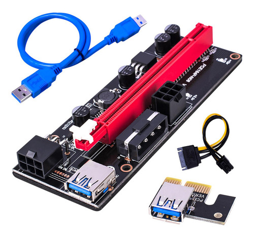 A*gift Pci-e 1x A 16x Extensión Gráfica Tarjeta Adaptador