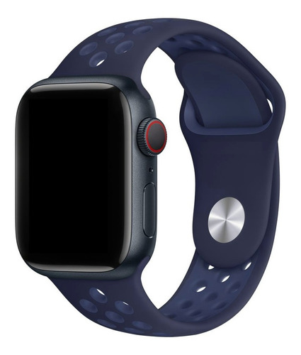 Pulseira Esportiva Para Apple Watch 42/44/45mm Midnight Navy