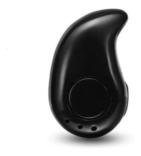 Mini Fone De Ouvido Sem Fio Bluetooth Ponto Eletrônico 1 Und Cor Preto