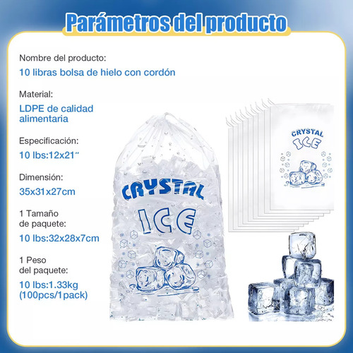 5 Kg Bolsa Para Hielo Impresa (aprox 1000 Pza) 10 Lbs Color 1 Corazones