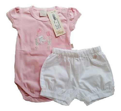 Conjunto Bebê Verão 2 Peças Gatinha