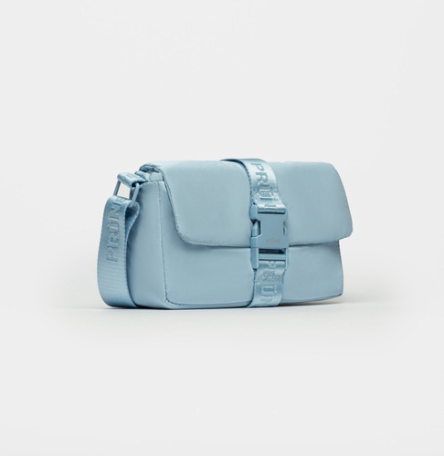 Bandolera Prüne Ambar Mujer Nylon Con Logo
