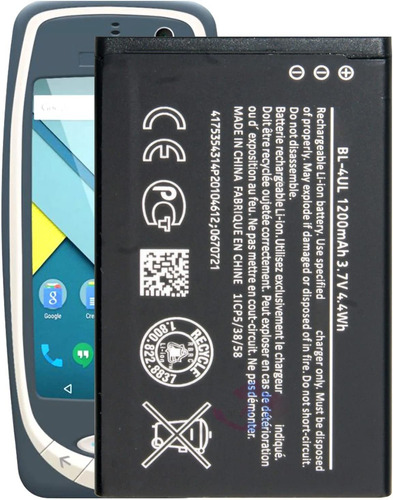 Ddong Batería De Repuesto Bl-4ul Para Batería Nokia 3310 Ta-