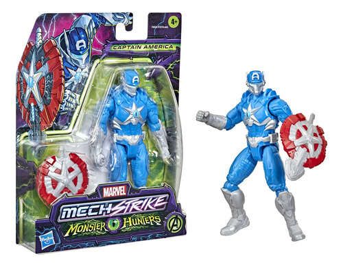 Figura Hasbro Marvel Mech Strike Monster Hunter Capitan Amer