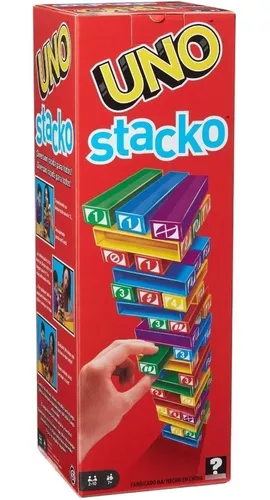 Jogo Uno Stacko Torre De Empilhar Mattel - Ri Happy