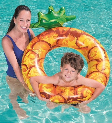 Imagen 3 de 9 de Salvavidas Flotadores Pileta Frutas Bestway 36121 Babymovil