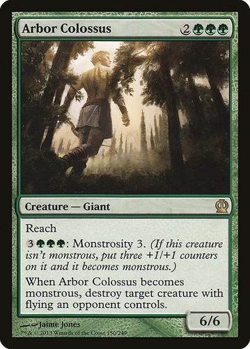 Carta Magic Arbor Colossus Theros Mtg