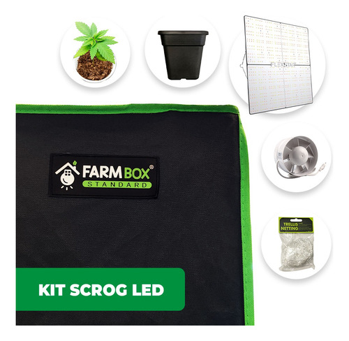 Kit Indoor Scrog Led Standard 80x80x180 Cultivo Indoor