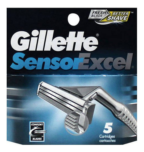 Gillette Sensorexcel Cartridges, 5 Cartuch B000052yhv_150424