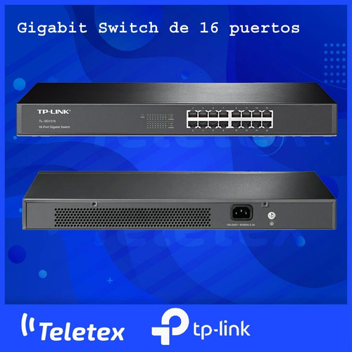 Imagen 2 de 6 de Switch Tp-link Tl-sg1016 - 16 Puertos
