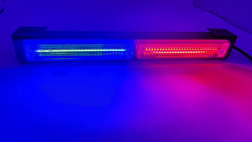 Torreta De 2 Modulos Azul Con Rojo Con 15 Funciones 12v