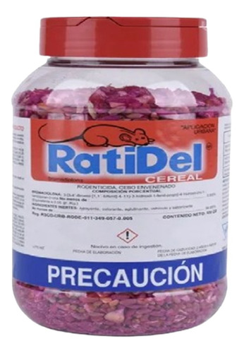 Ratidel Cereal Raticida Rata Ratón Bromadiolona 1kg
