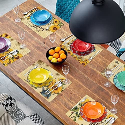 Decoracion Cocina Girasol Mantele Individual Vintage 6