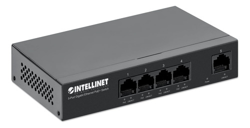 Conmutador Intellinet Gigabit Ethernet Poe+ De 5 Puertos - P