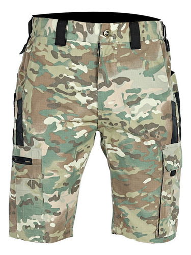 Pantalones Cortos Militares Impermeables Cintura Elástica