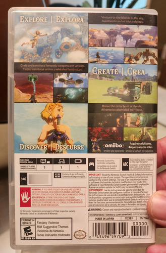 The Legend Of Zelda Tears Of The Kingdom Switch Físico (Usado)