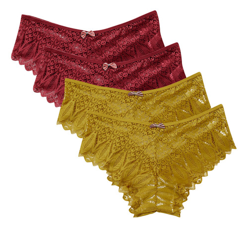 O Lencería Para Mujer, Calzoncillos De Encaje Con Tanga 5013