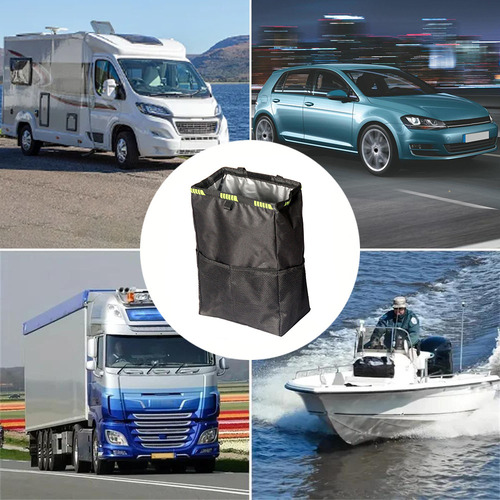 New Bote De Basura De Coche Plegable De 13 Litros A Prueba