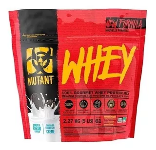 Suplemento en polvo Mutant Whey Whey proteína sabor cookies & cream en sachet de 2.27kg