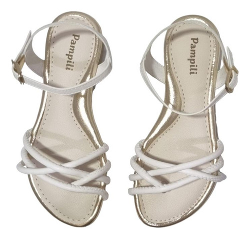 Sandália Rasteira Infantil Pampili 725.005 Iris Tiras Comfy