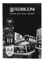 Comprar Block De 24 Hojas A4 De Papel Negro 120 Gr Modelado Dibujo