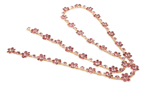 Cadena De Flores Con Apliques De Diamantes De Imitación De 1