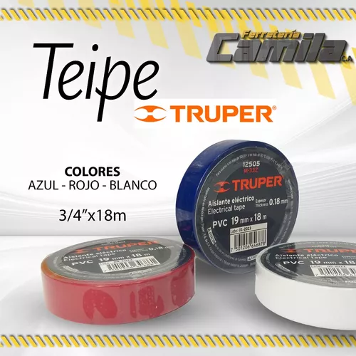 Cinta Aislante Rojo Truper 12504 » Distribuidor Truper