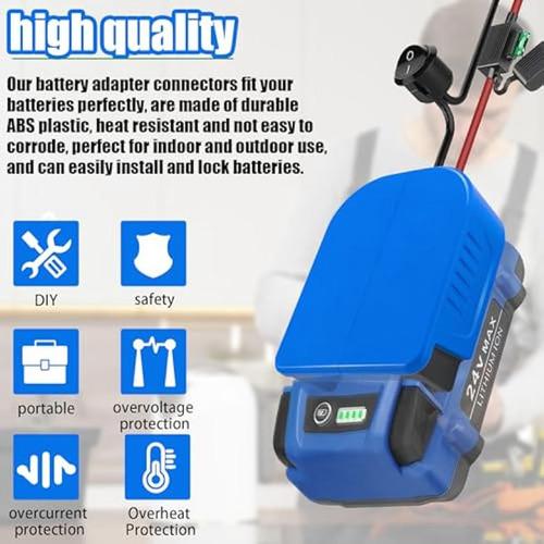 Adaptador De Batería Power Wheel De 2 Piezas Para Batería Ko
