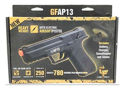 Pistola Electrica Full Auto Game Face Ap13 6mm Airsoft