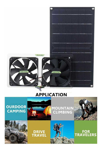 Painel Solar Exaustor Fora De Rede Aplicações Módulo Pv