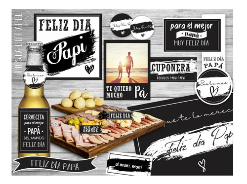 Kit Imprimible Dia Del Padre Picada