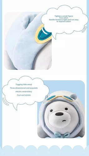 A Nuevo Cojín Con Figura De Oso De La Serie Bare Bear De