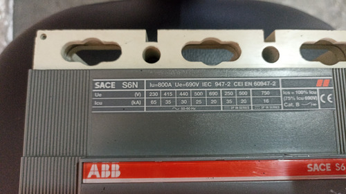 Breker De 3x800 Abb Usado 100% Operativo Somos Tienda Físic (Usado)