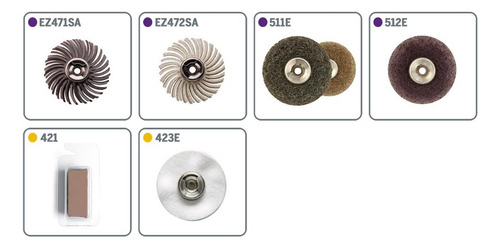 Kit Ez Lock De Lijar Y Polir 7 Piezas Mod E684