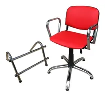 Comprar Sillón De Peluquería Base, Apoya Brazos Y Apoya Pie Cromado