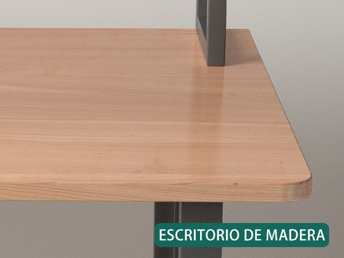 Lazydot Escritorio De Computadora Con 2 Estantes Mesa De Estudio Con Estructura Metálica Escritorio De Trabajo Para Oficina Y Hogar diseño Minimalista Moderno 120×60×150cm color Madera