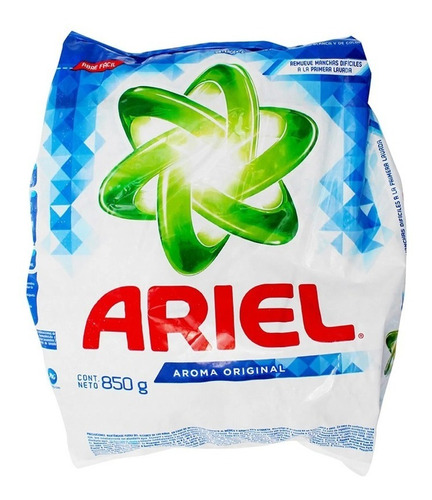 Detergente Multiusos En Polvo Ariel® Bolsa 850 Gr