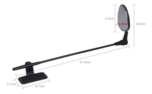 . Espejo De Casco De Bicicleta Ajustable De 360 Grados