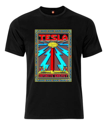 Remera Estampada  Diseños Tesla El Padre De La Electricidad