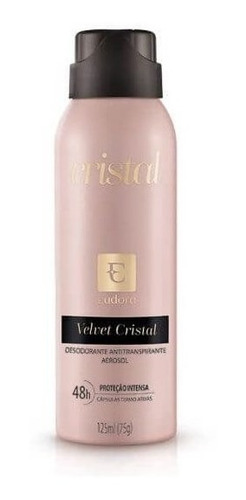 Imagem 1 de 1 de Antitranspirante Aerossol Velvet Cristal 125ml - Eudora