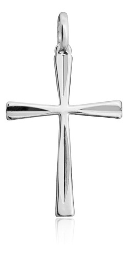 Pingente Joia Em Prata 925 Cruz Diamantada Cor Prateado