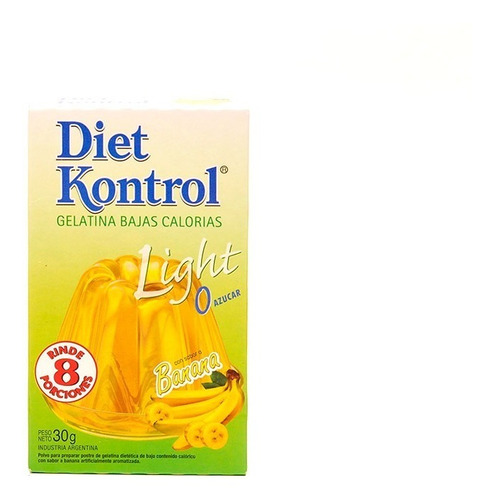 Gelatina Diet Kontrol Pack X6 Banana X30g