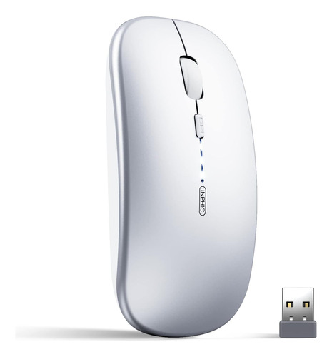 Mouse Inphic Inalambrico/led Silver