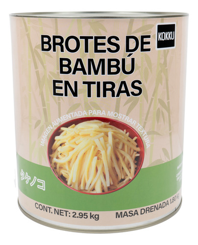 Brotes De Bambú En Tiras En Lata, Kokku 2.95 Kg