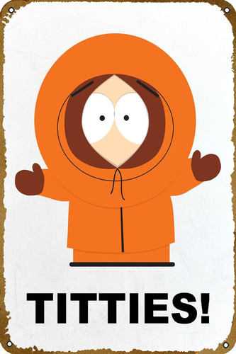 Titties Kenny - Cartel Retro De Hojalata Para Pared, Decorac