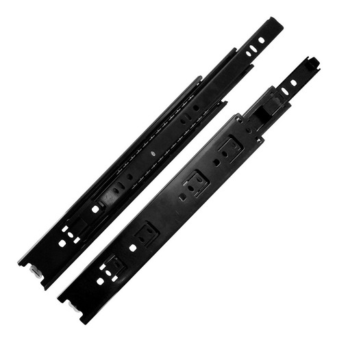 Corredera Telescópica Bronzen 45mm Negro Apertura Suave 30cm