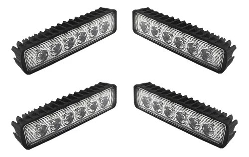 Faros Led Auxiliares 6 Led 30w Cuatri 4x4 Moto Off Road X 4