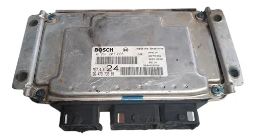 ゆめ Módulo Injeção Peugeot 206 1.6 Me7.4.4 24 / 0261207665 Bosch