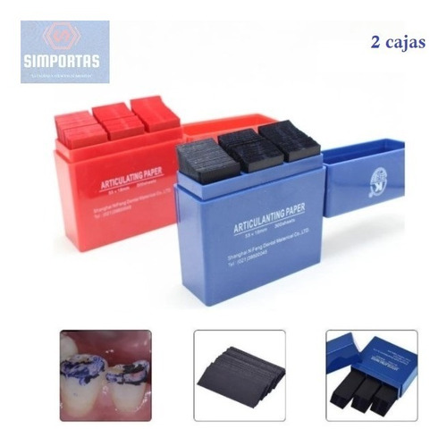 Pack 2x Papel Articular Dental Oclusión (600u) Calidad Envío